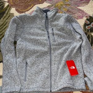 The North Face Youth Heathered Gray Full-Zip Jacket
